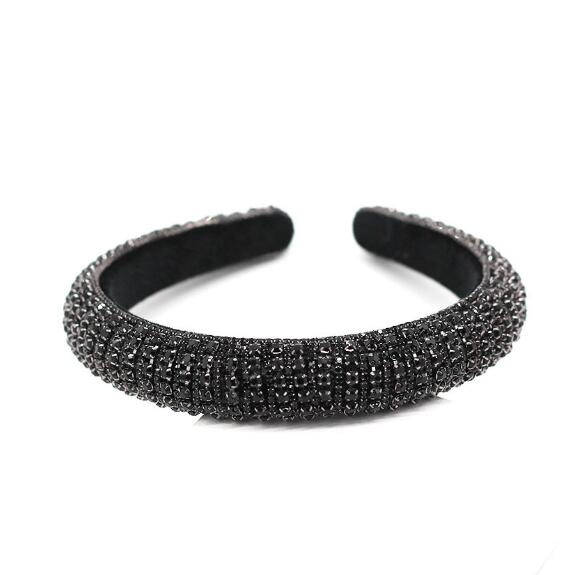 Baroque Full Crystal Hair Bands For Women Lady Luxury Shiny Padded Diamond Headband Hair Hoop Fashion Hair Accessories - Image 9