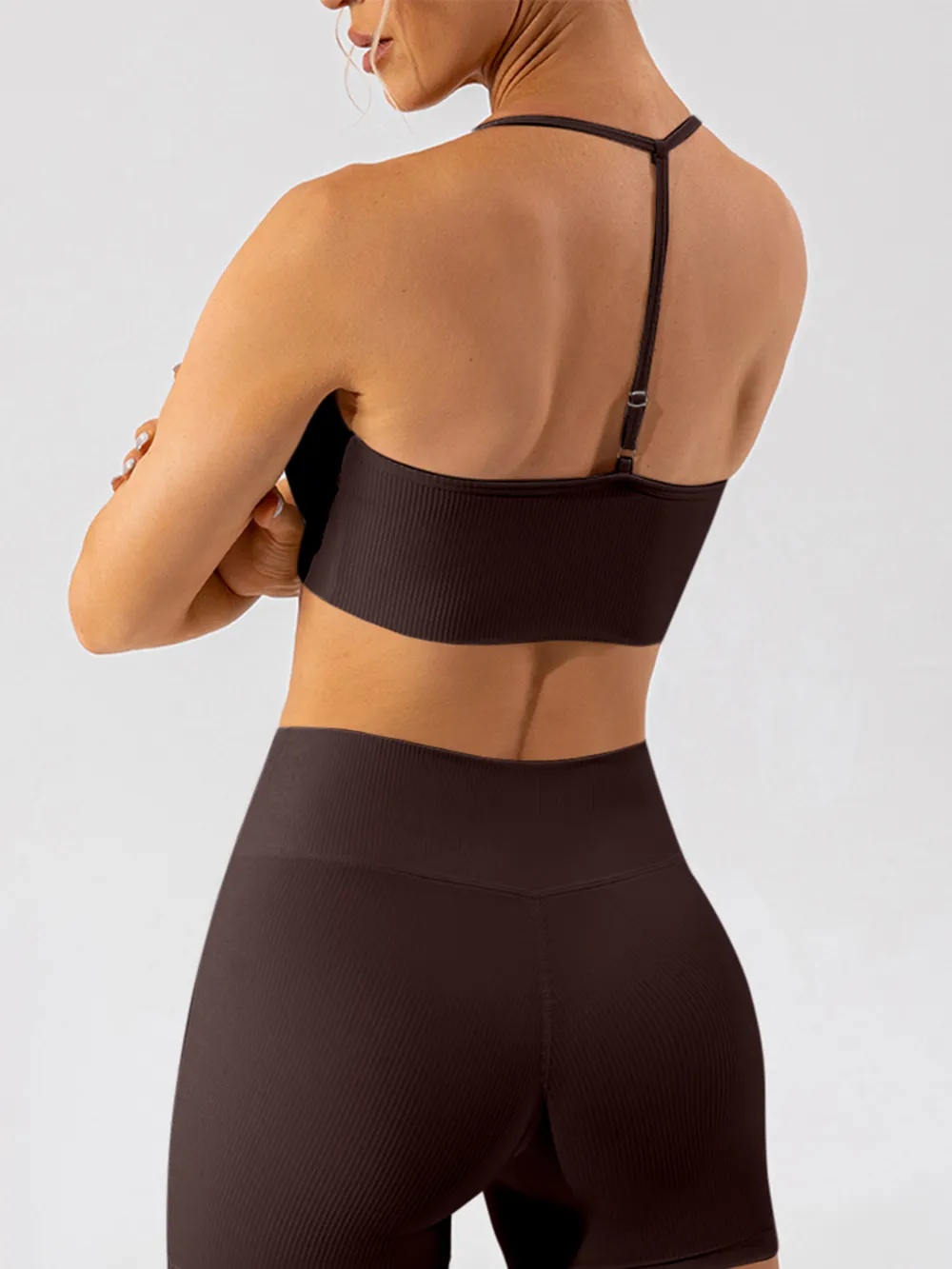 Tight fitting quick drying yoga clothes for training running beautiful back sports underwear for women - Image 6