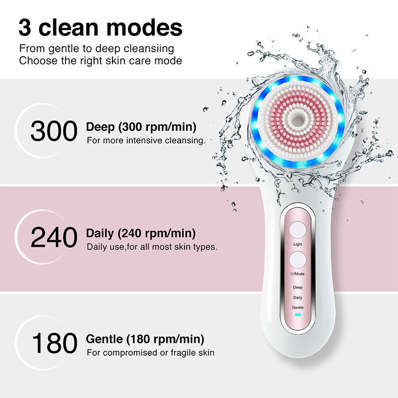Electric facial brush for removing makeup and blackheads portable beauty tool multifunctional facial cleanser - Image 3