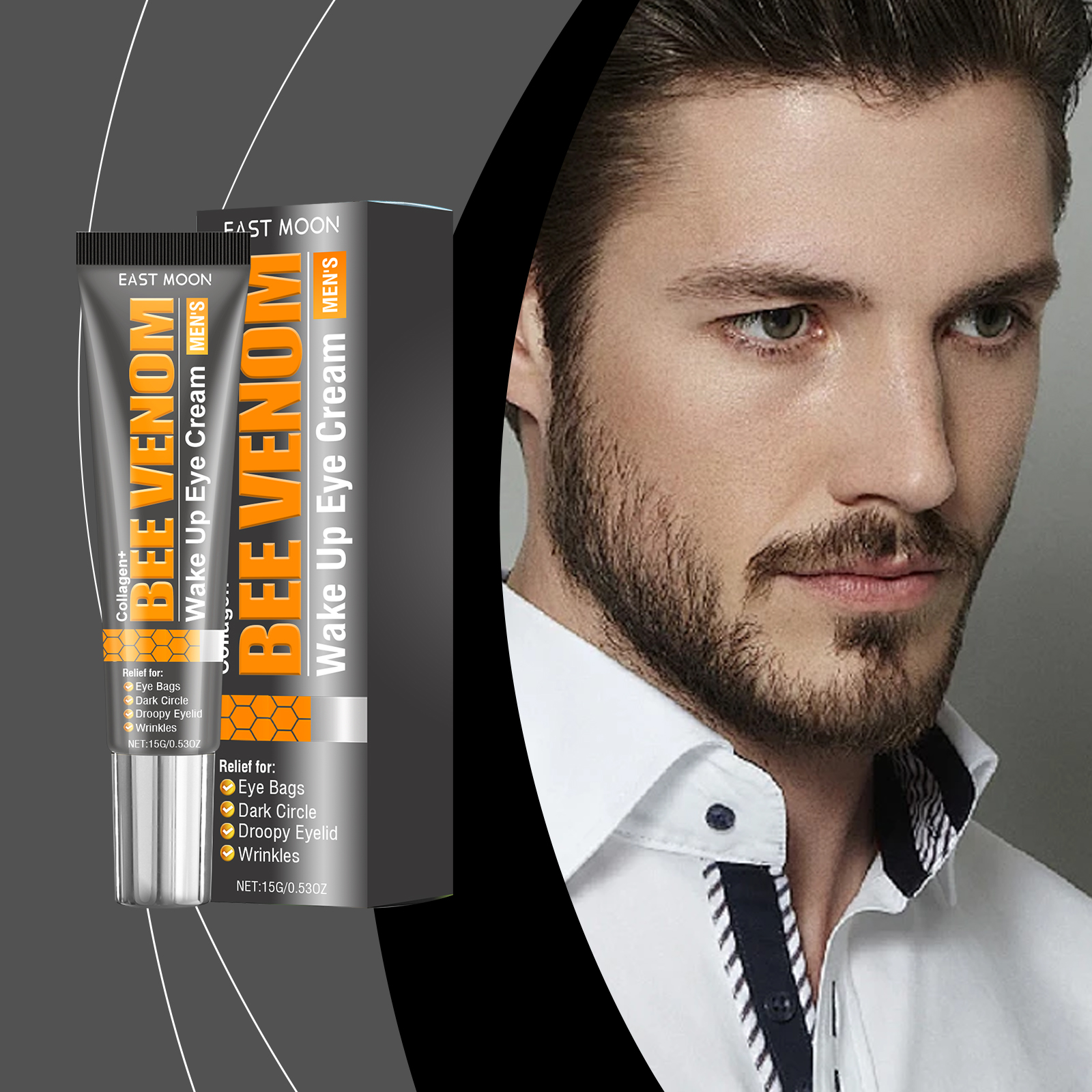 East Moon Men's Firming Eye Cream Hydrates And Hydrates Skin Around Eyes Elastic Moisturizing Care Eye Moisturizing Eye Cream - Image 2