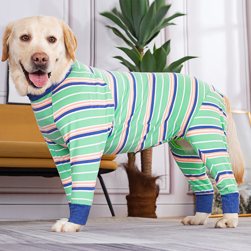 Medium and large dog pet clothing thin design belly protection weaning and sterilization suit - Image 24