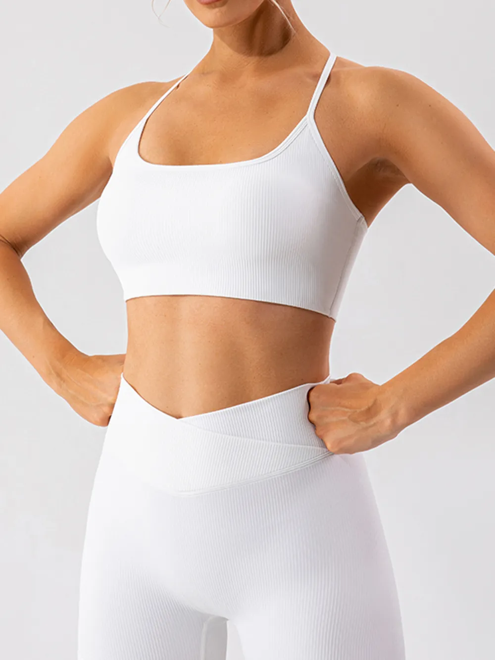 Tight fitting quick drying yoga clothes for training running beautiful back sports underwear for women - Image 12