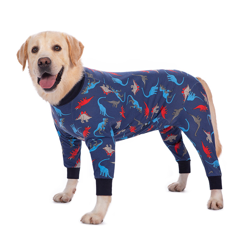 Medium and large dog pet clothing thin design belly protection weaning and sterilization suit - Image 6