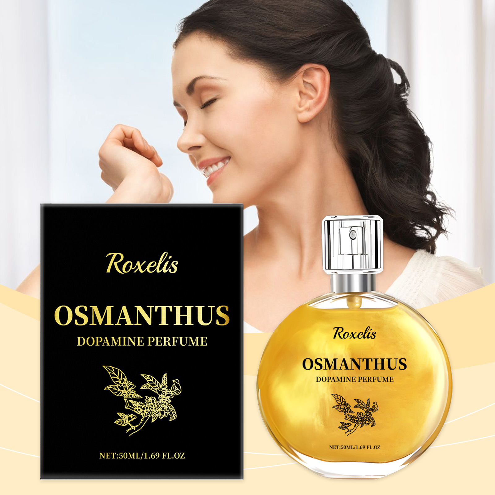 Roxelis Osmanthus Gilt Perfume Lasting Light Fragrance Natural Fresh Moisture Charm Fragrance Fragrance Fine Mist Osmanthus Perfume Spray - Image 2