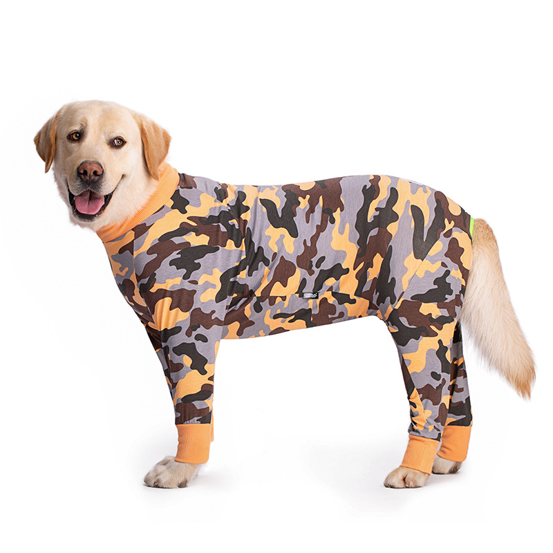 Medium and large dog pet clothing thin design belly protection weaning and sterilization suit - Image 41