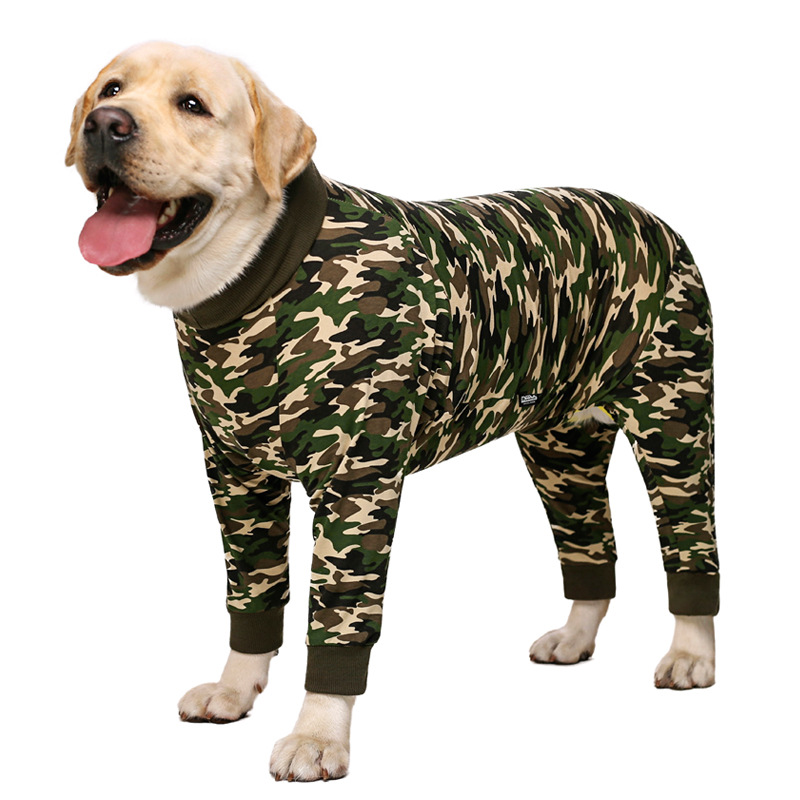 Medium and large dog pet clothing thin design belly protection weaning and sterilization suit - Image 42