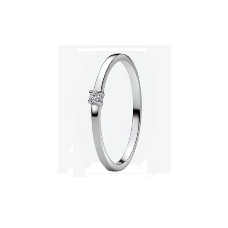 Panda Dora S925 Silver Ring with Pavé Set Sparkling Starlight Bow, Fashionable Elegant Women's Ring, Cuban Chain Pair Ring - Image 16
