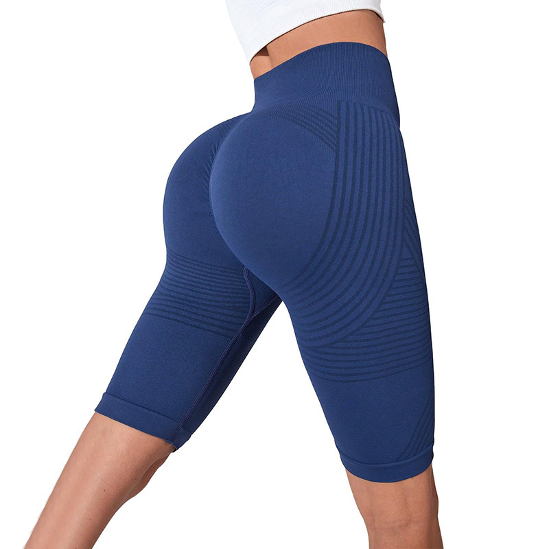 Seamless Butt-Lifting Fitness Pants with Tummy Control and High Waist Peach Bottom Yoga Shorts - Image 5