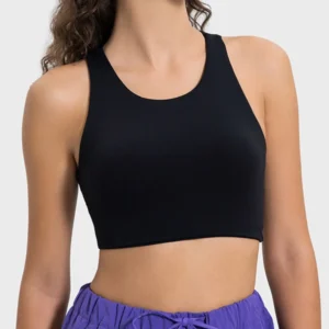 Cutout Round Neck Active Tank