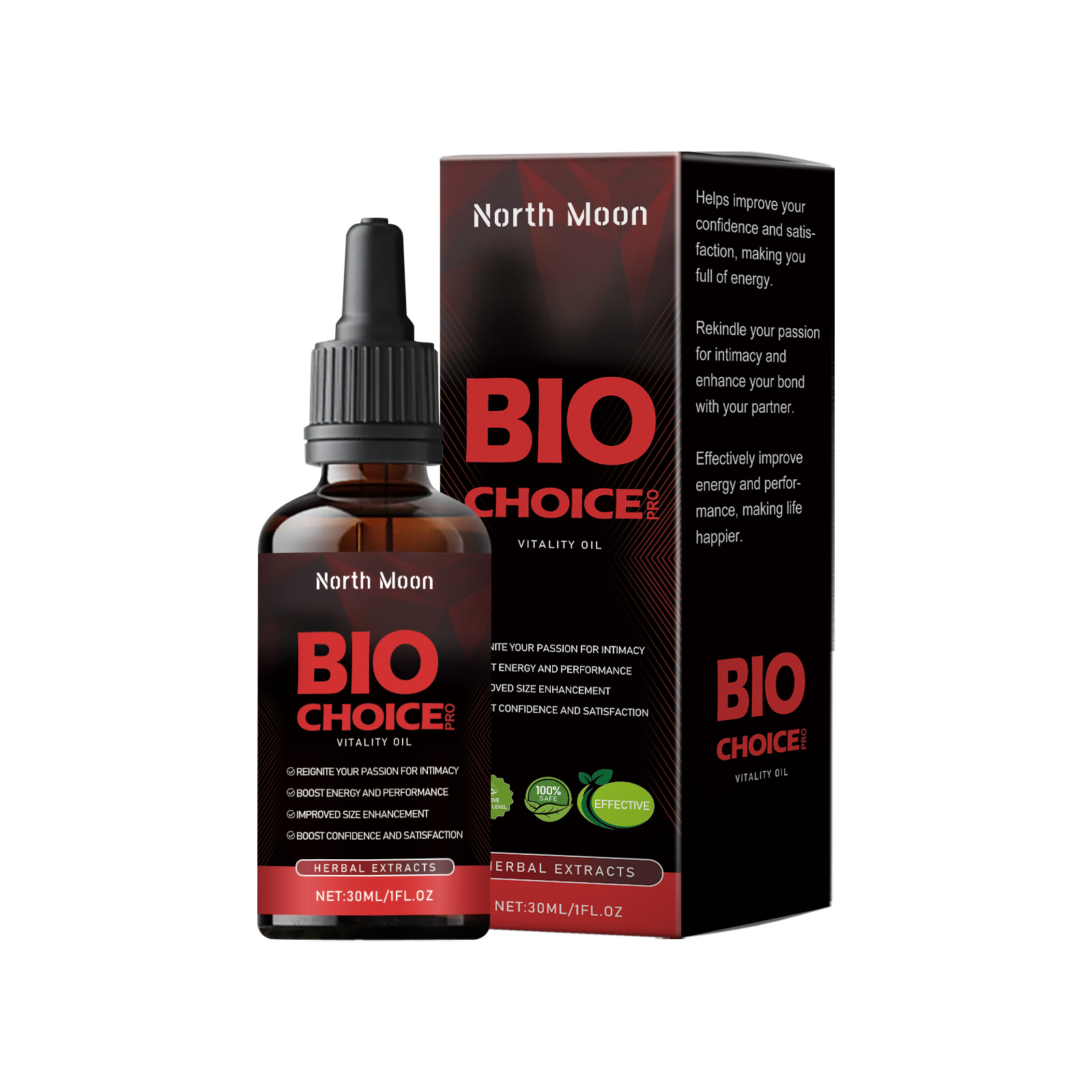 North Moon Men's Oil Herbal Essence Boosts Vitality And Gently Nourishes Men's Body Oil