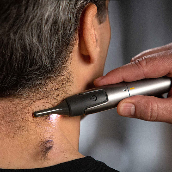 Electric nose hair eyebrow sideburns trimming and repairing device electric charging mini shaver shaving knife for men - Image 2