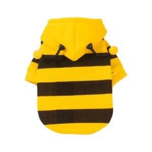 Dog clothes with thickened velvet can pull bees hoodies and cat clothes