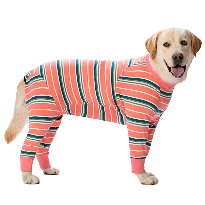 Medium and large dog pet clothing thin design belly protection weaning and sterilization suit - Image 20