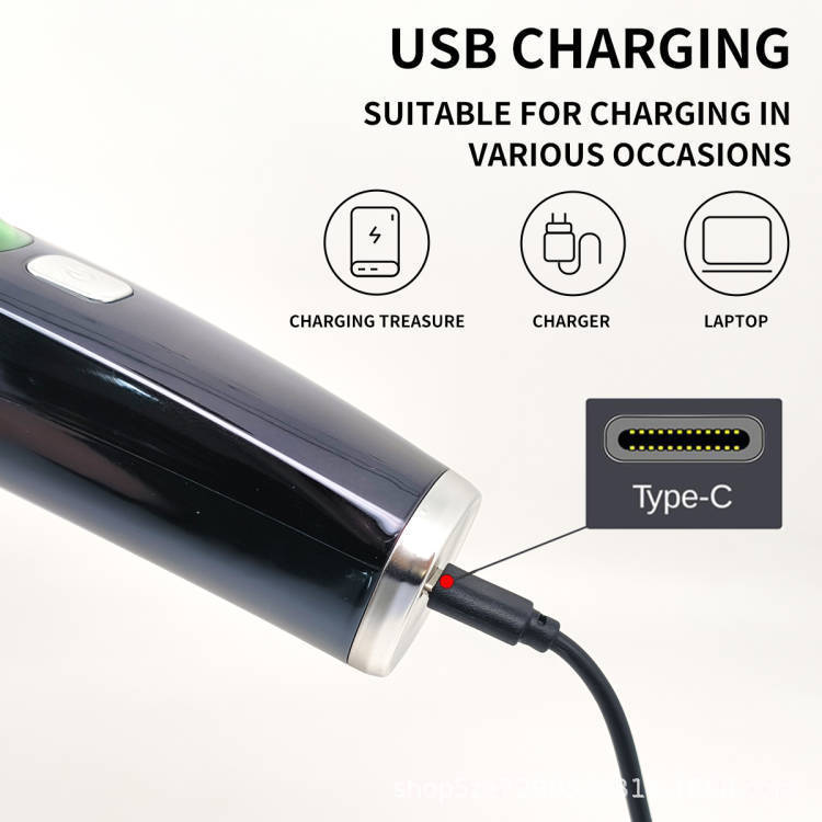 Automatic hair suction electric hair clipper with high-power anti water and electric thrusters and digital hair clippers - Image 3
