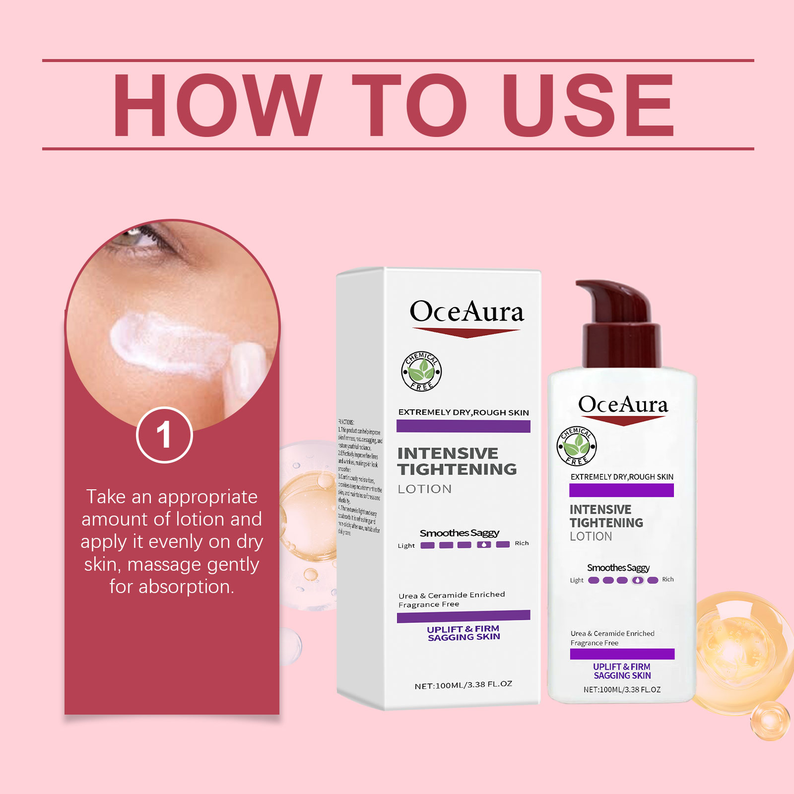 Oceaura Nourishing Face Cream, Day And Night Repair Tender Skin Moisturizing And Moisturizing Law Line Moisturizing Creamy Light Line Face Cream - Image 6