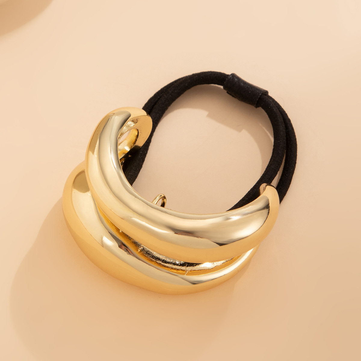 Retro double-layer curved elastic hair accessory Hairpin irregular temperament hair - Image 10