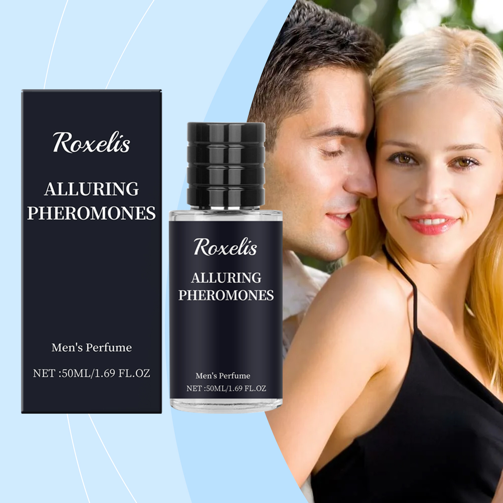 Roxelis Personality Men's Perfume Bergamot, Fragrance Stay Fragrance Lasting Release Male Charm Couple Dating Atmosphere Perfume - Image 2