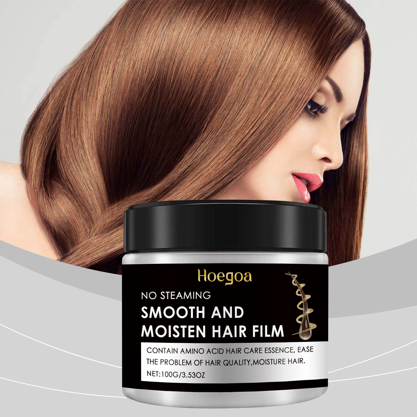Hoegoa Soft Moisturizing Non-Evaporative Film Deeply Nourishes And Repairs Hair Texture Non-Evaporative Film Hair Glow - Image 2