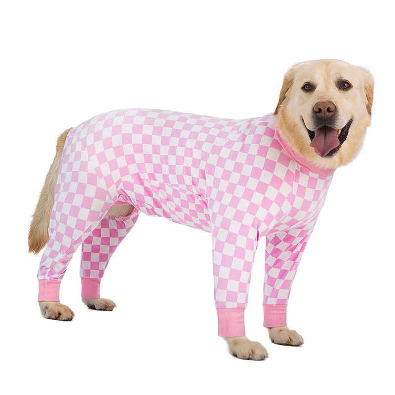 Medium and large dog pet clothing thin design belly protection weaning and sterilization suit - Image 46