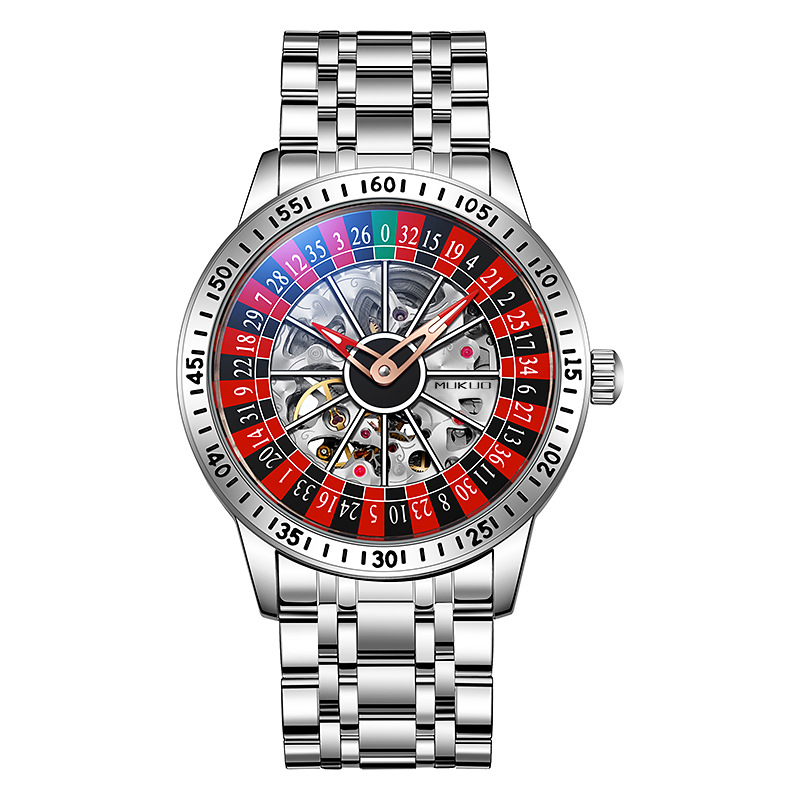 Authentic Export Wooden Wide Gamble Plate Men's Fully Automatic Mechanical Watch Waterproof Luminous Fashion Trendy Wristwatch - Image 7