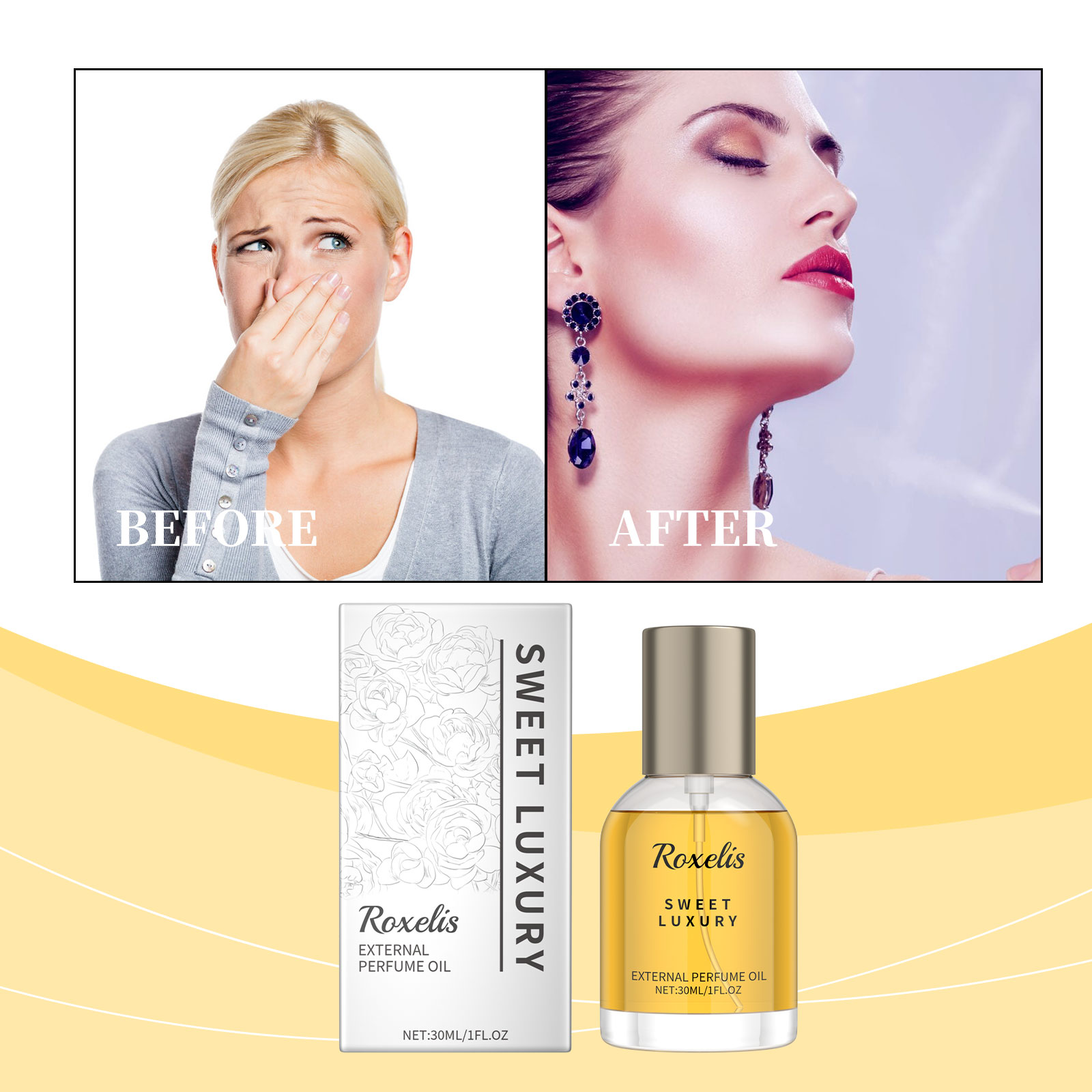 Roxelis Saffron Jasmine Inspired Perfume, Natural Fresh Lasting Fragrance Jasmine Perfume Spray - Image 2