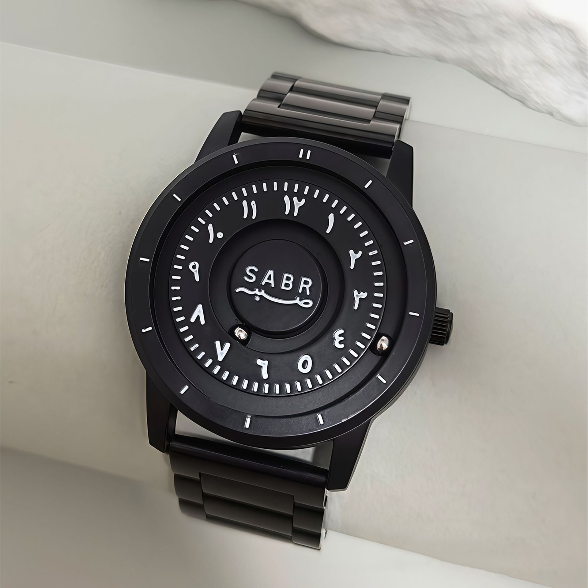 Magnetic Floating Black Technology Creative Personality Waterproof Imported Movement Unisex Quartz Watch - Image 2