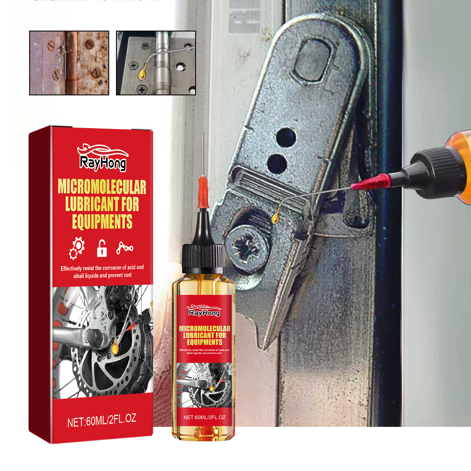 Rayhong Micromolecular Lubricant For Equipments, Auto Parts Maintenance Anti-Corrosion Dust Anti-Rust Multi-Purpose Lubricant - Image 2