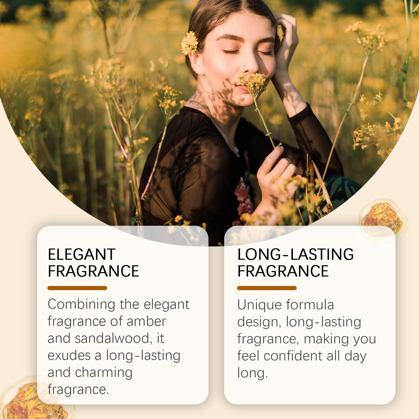 Roxelis Amber Wood Light Essential Oil Fresh And Elegant Wood Scent Exudes Charm Fragrance Long-Lasting Portable Perfume - Image 3