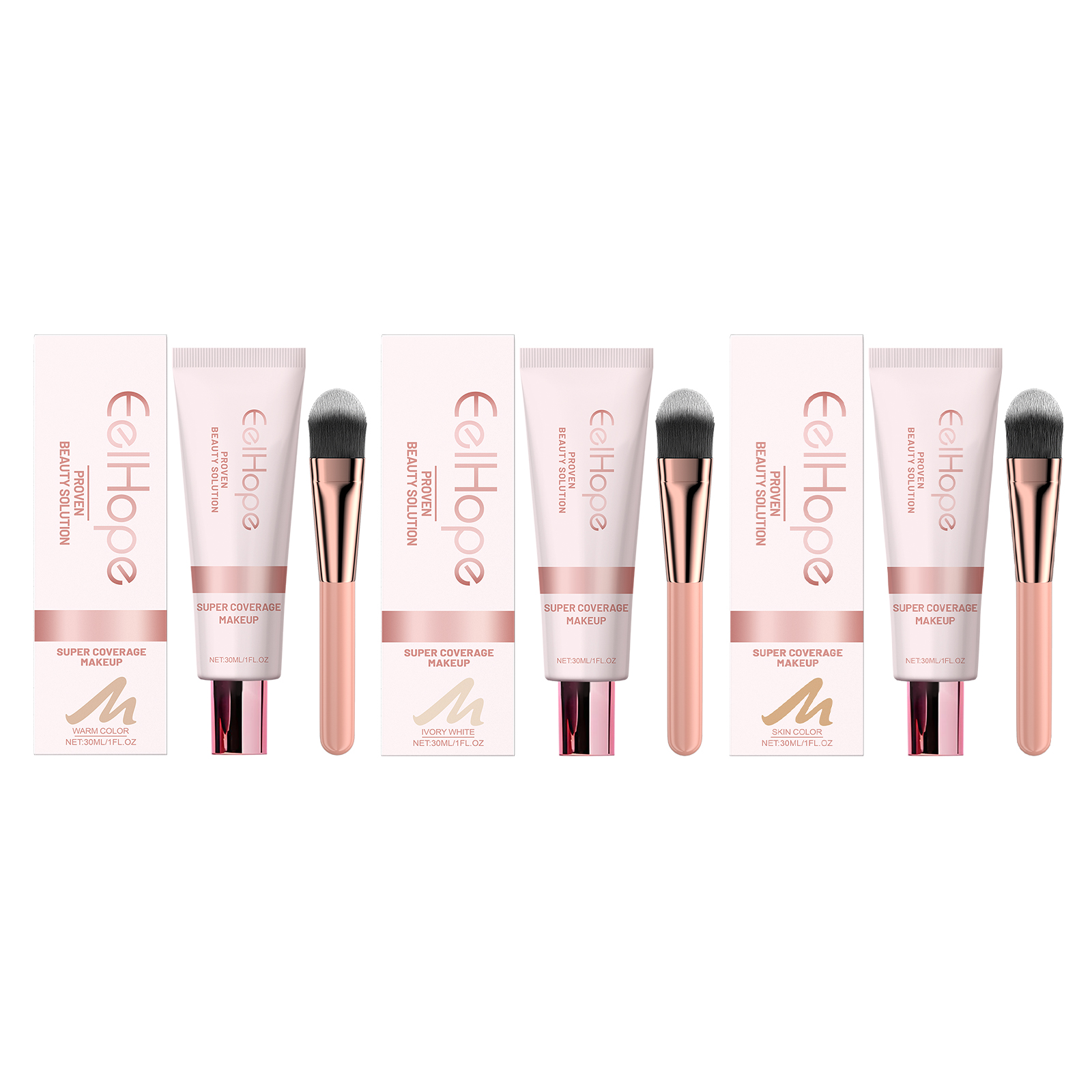 Eelhope Concealer Liquid Foundation Natural Lightweight Moisturizing And Brightening Concealer Strong Oil Control Concealer Liquid Foundation