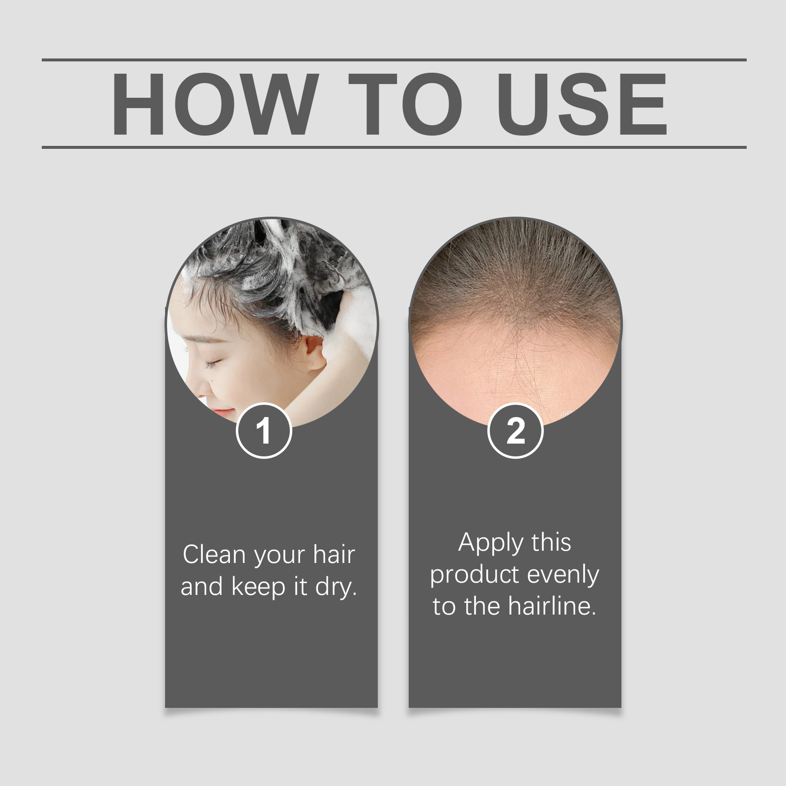Hoegoa Light Brown Volumizing Hair Powder Hair Shade Powder Embellishes Forehead Refreshing Long-Lasting Styling Hair - Image 6