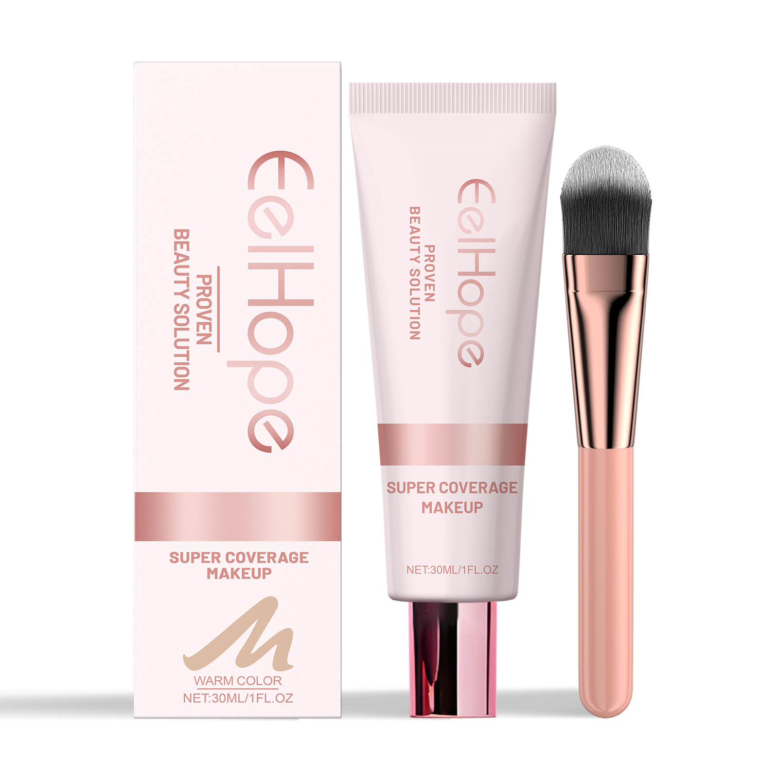 Eelhope Concealer Liquid Foundation Natural Lightweight Moisturizing And Brightening Concealer Strong Oil Control Concealer Liquid Foundation - Image 7