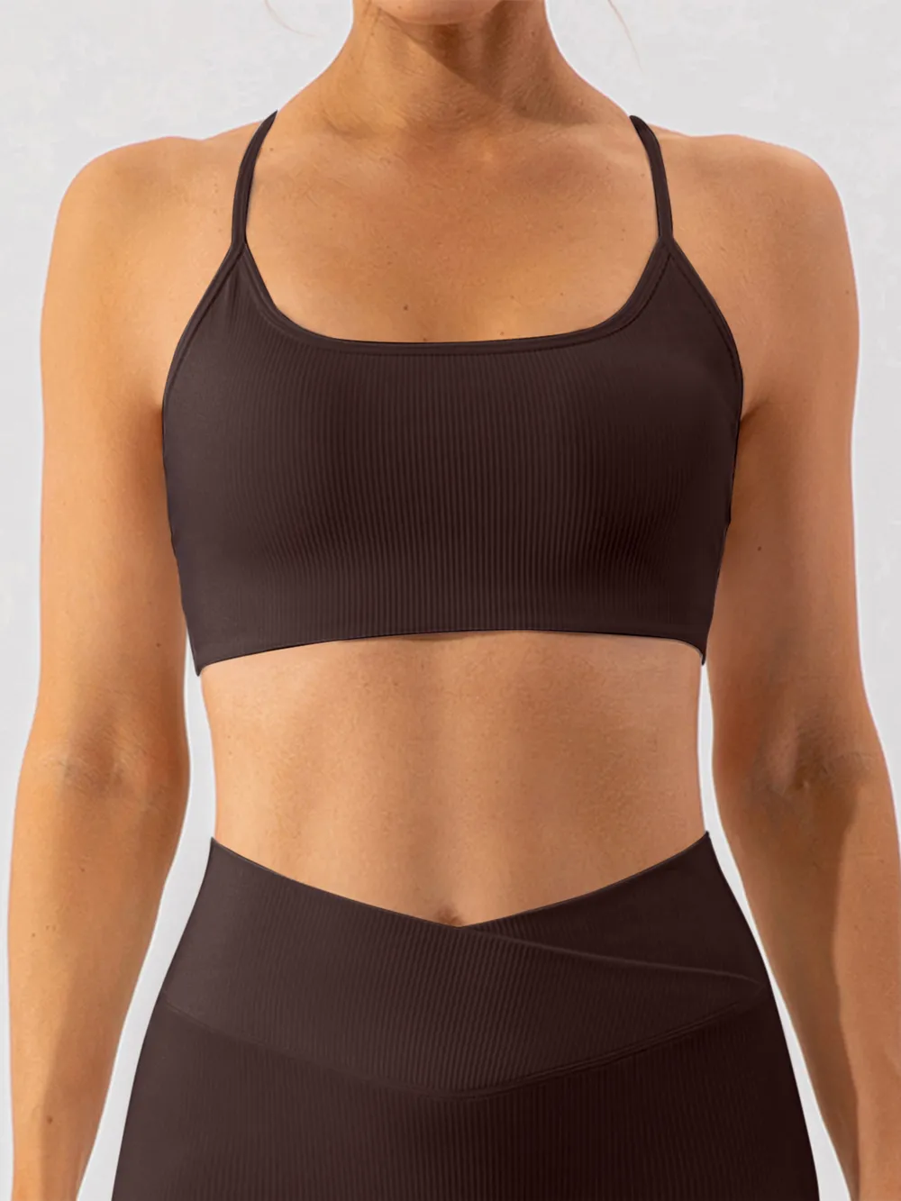 Tight fitting quick drying yoga clothes for training running beautiful back sports underwear for women - Image 5