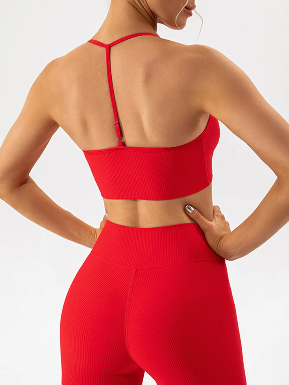 Tight fitting quick drying yoga clothes for training running beautiful back sports underwear for women - Image 9