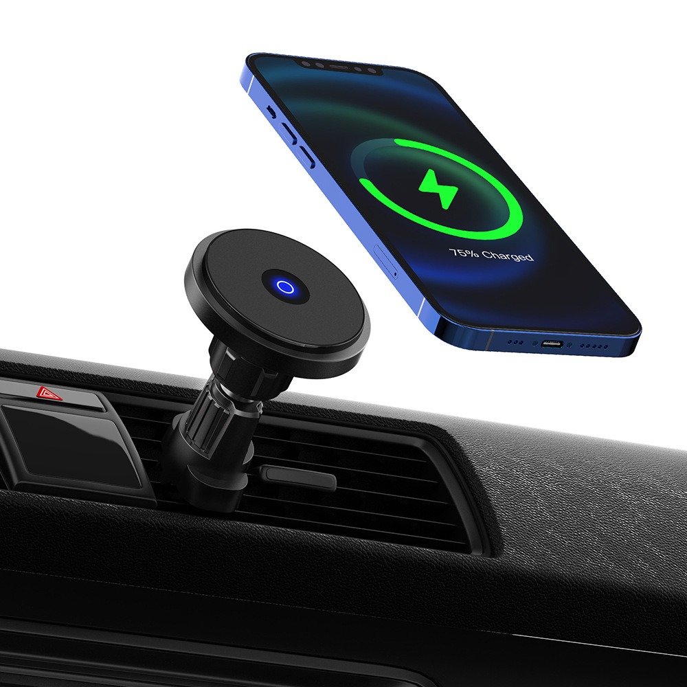 15W Magnetic car wireless charger for Apple iPhone 14 Pro Max - Image 4