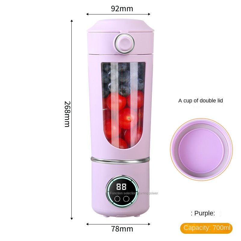 High-end juicer household crushed ice juicer cup USB charging portable juicer outdoor travel cup 12 dollars - Image 7