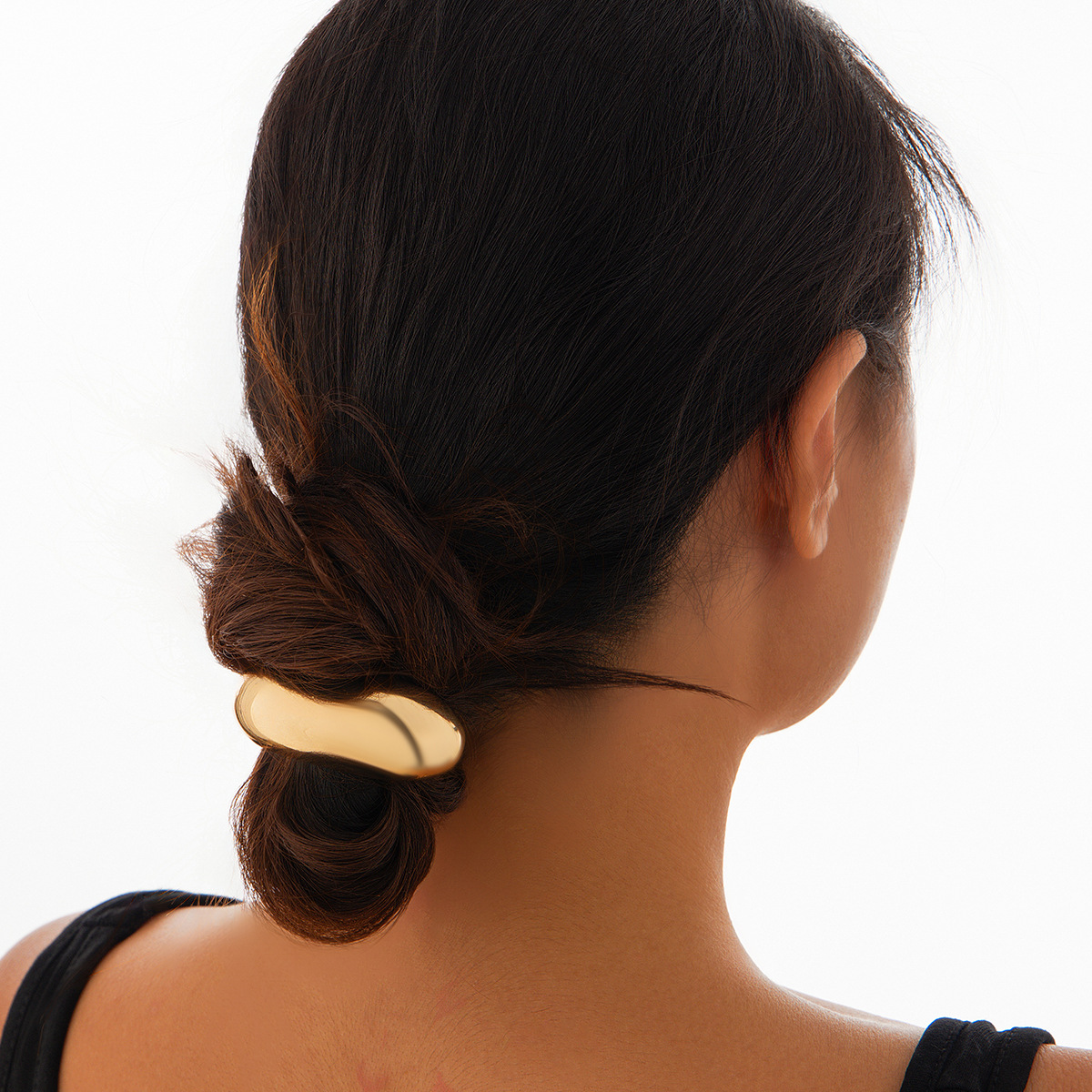 Retro double-layer curved elastic hair accessory Hairpin irregular temperament hair - Image 3