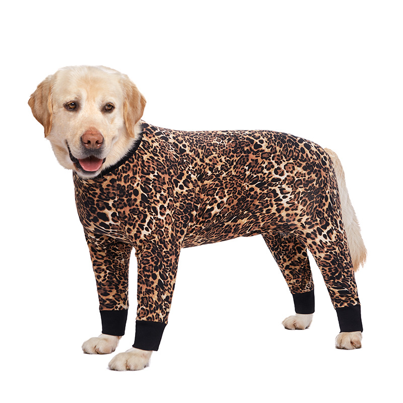 Medium and large dog pet clothing thin design belly protection weaning and sterilization suit - Image 39