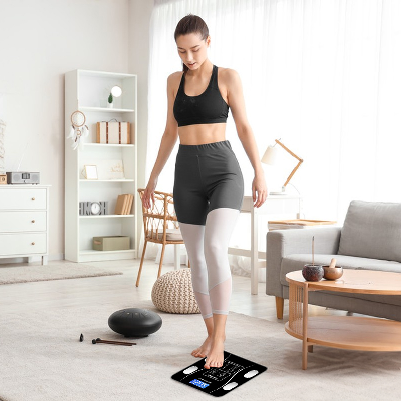 Bluetooth smart scale with app, full-body analysis, iOS/Android, 180kg, high-precision for fitness. - Image 5