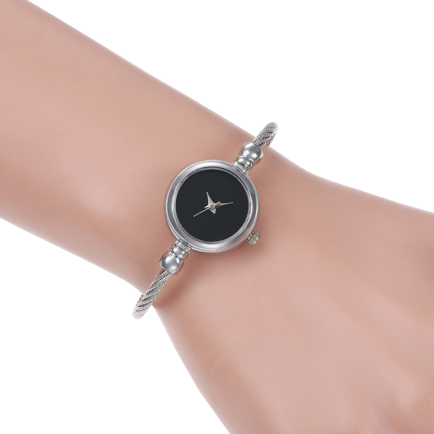 Ladies' alloy steel wire rope bracelet watch chic style fresh student casual fashion watch women's style - Image 8