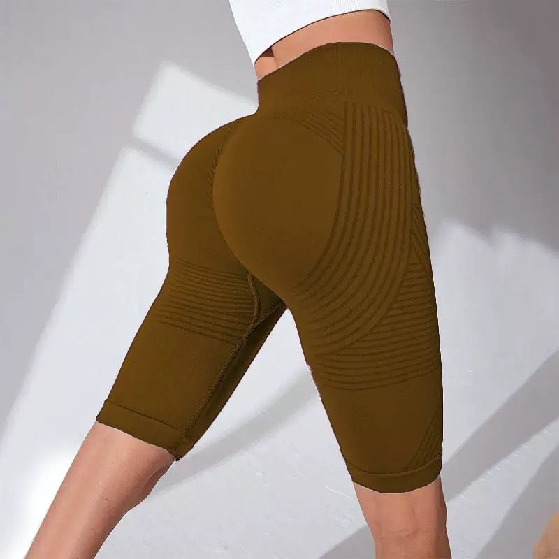 Seamless Butt-Lifting Fitness Pants with Tummy Control and High Waist Peach Bottom Yoga Shorts - Image 18