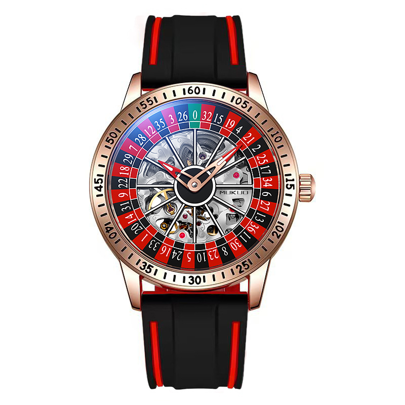 Authentic Export Wooden Wide Gamble Plate Men's Fully Automatic Mechanical Watch Waterproof Luminous Fashion Trendy Wristwatch - Image 12