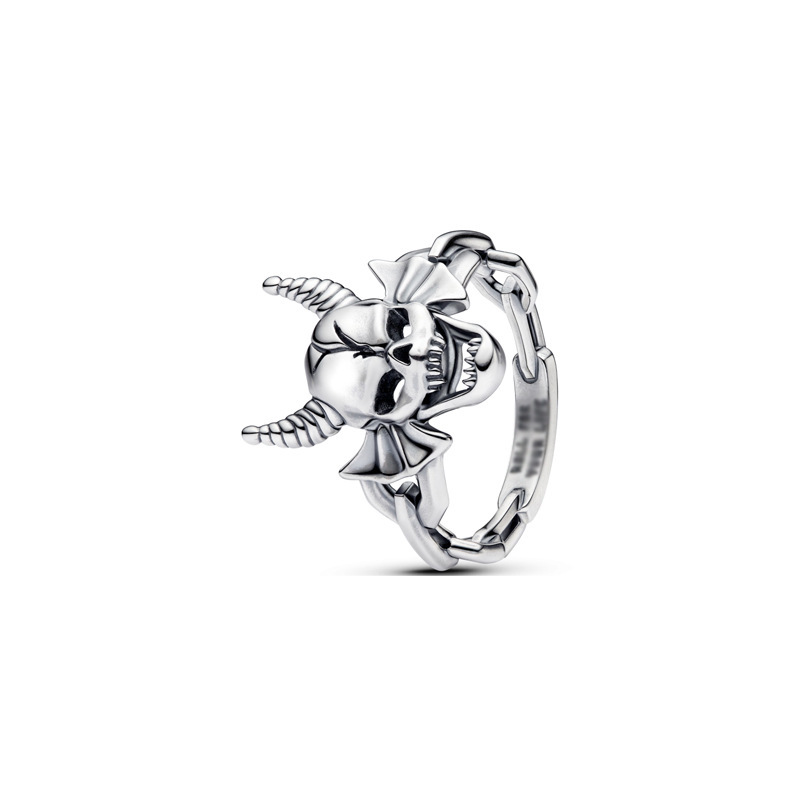 Panda Dora S925 Silver Ring with Pavé Set Sparkling Starlight Bow, Fashionable Elegant Women's Ring, Cuban Chain Pair Ring - Image 13