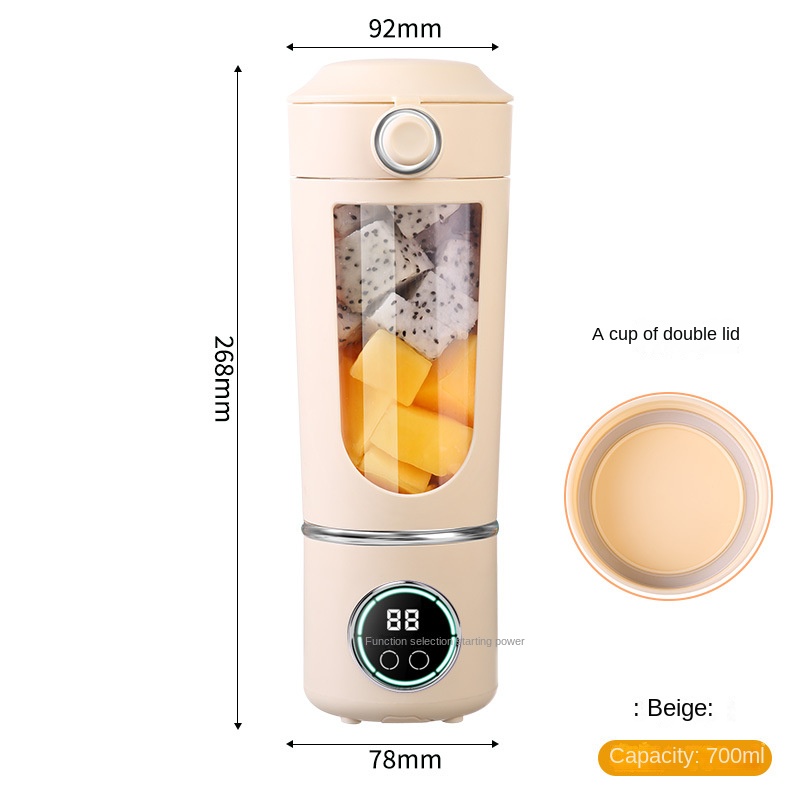 High-end juicer household crushed ice juicer cup USB charging portable juicer outdoor travel cup 12 dollars - Image 6