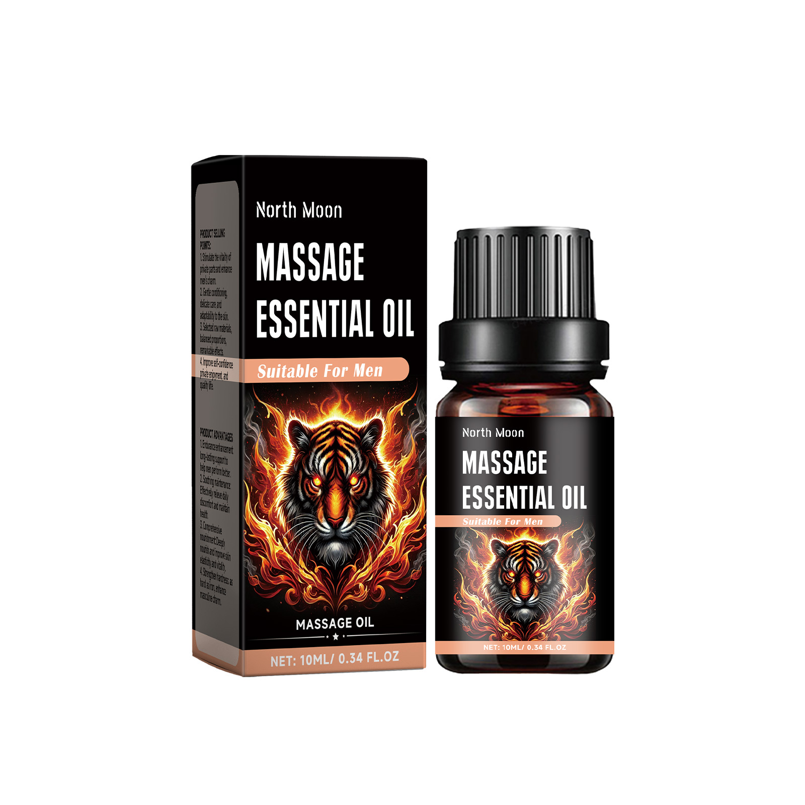 North Moon Male Massage Essential Oil Daily Moisturizing Moisturizing Body Massage Male Gentle Care Essential Oil