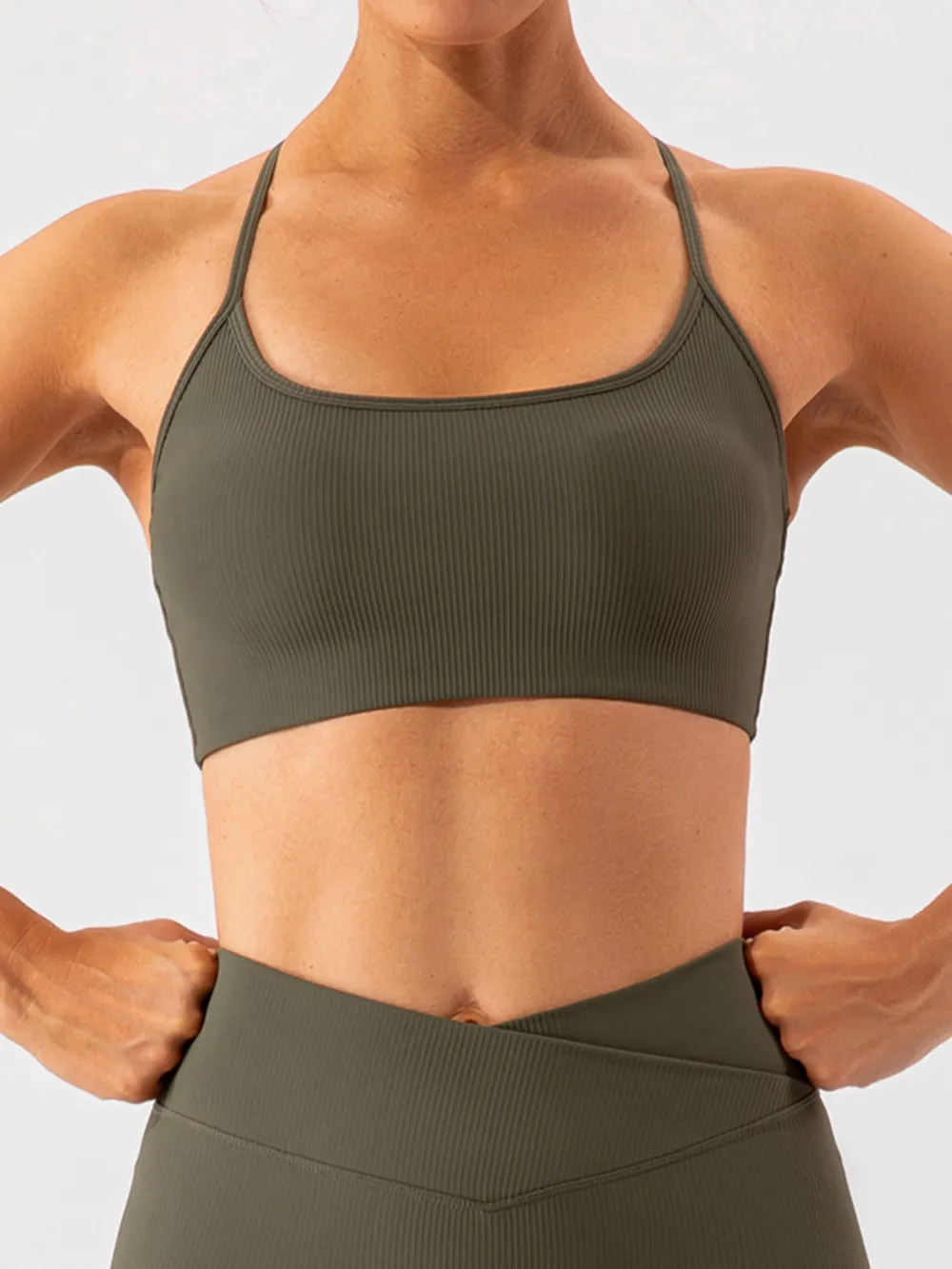 Tight fitting quick drying yoga clothes for training running beautiful back sports underwear for women - Image 16