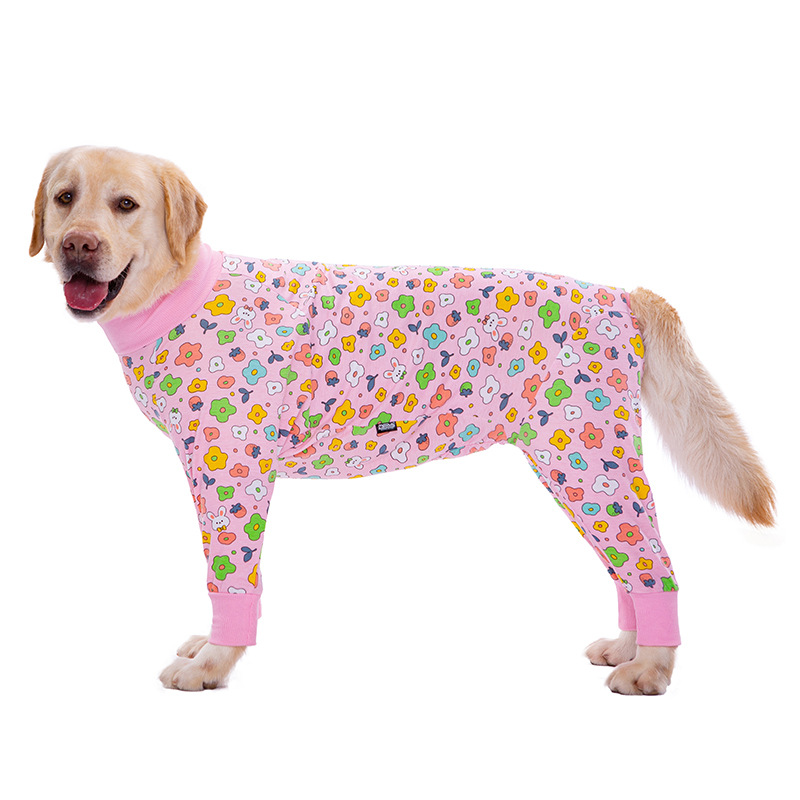Medium and large dog pet clothing thin design belly protection weaning and sterilization suit - Image 22