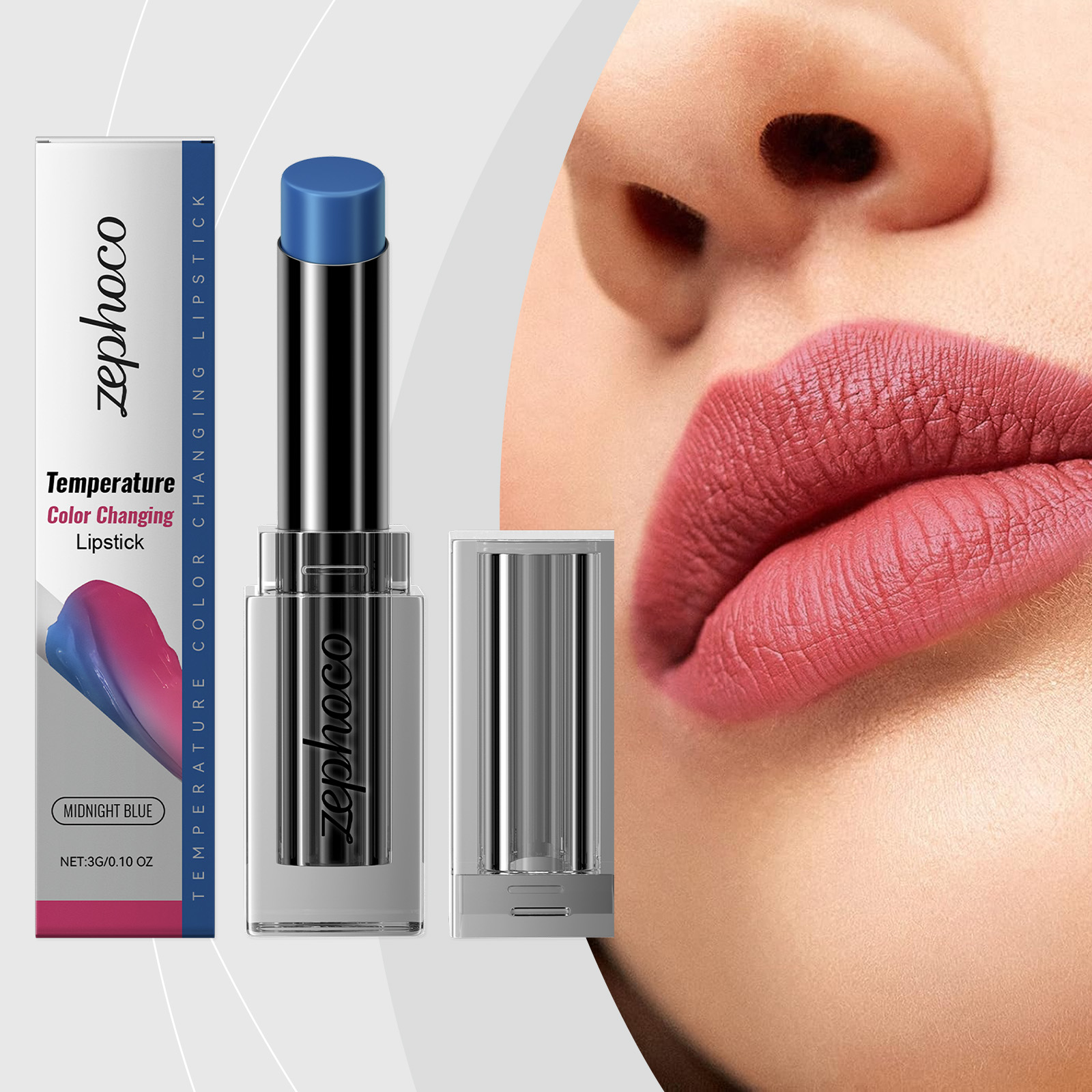 zephoco Midnight Blue Warming Lip Balm, Pamper, Nourish, Moisturize, Moisturize And Improve Dry Lip Skin - Image 2