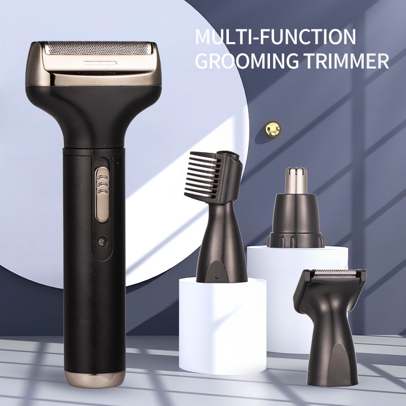 New Men's 4 in 1 Electric Razor Nose Hair Sideburns Knife Trimmer Eyebrow Grooming Set Compound - Image 3