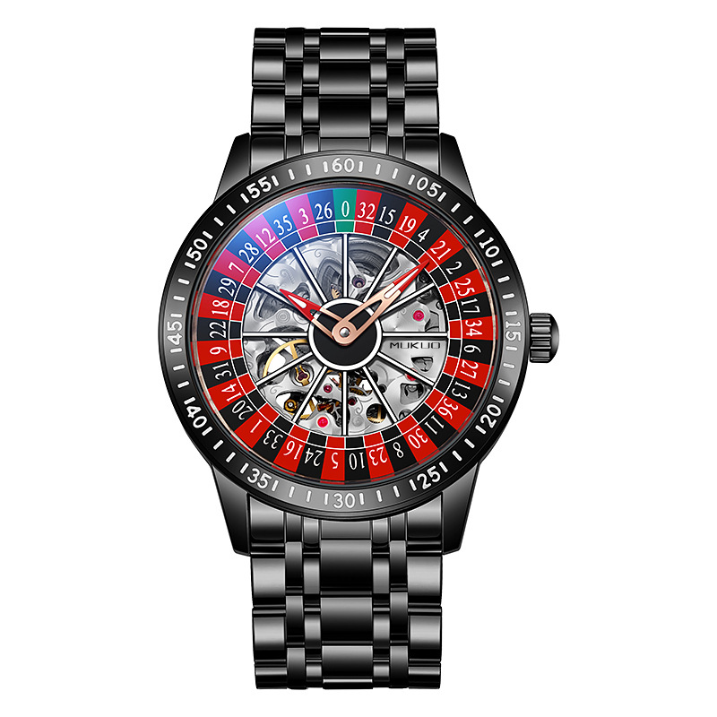Authentic Export Wooden Wide Gamble Plate Men's Fully Automatic Mechanical Watch Waterproof Luminous Fashion Trendy Wristwatch - Image 8