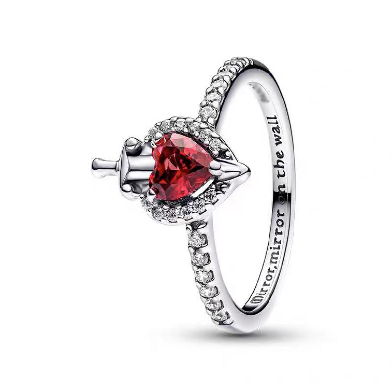 Panda Dora S925 Silver Ring with Pavé Set Sparkling Starlight Bow, Fashionable Elegant Women's Ring, Cuban Chain Pair Ring - Image 8